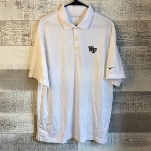 Nike Golf Wake Forest White Polo Shirt for Men size XL